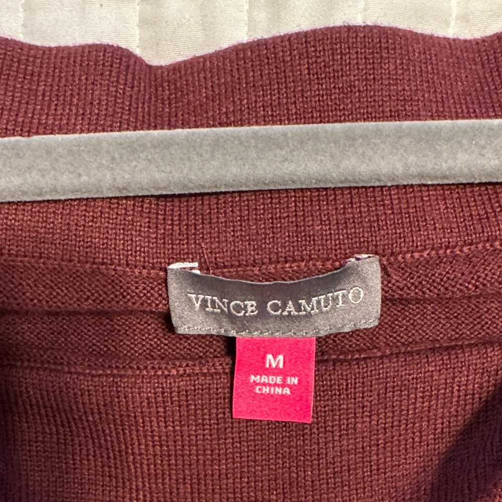 Vince Camuto burgandy sweater NWT sz M   D7 - Picture 3 of 6
